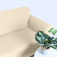 thumbnail image 2 of Yeacher Housse de Canapé Extensible Antidérapante Douce Housse de Canapé Lavable pour Salon Enfants Animaux 4 Places Beige, 2 of 8