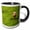 Black/White, variant on 3drose, Portugal, Azores, Santa Maria Island, Sao Pedro, Cow in Field, 11oz Two-tone Yellow Mug