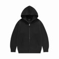 thumbnail image 4 of GiLiling Girls Boys Fleece Lined 2 Piece Sweatsuit Zip Up Hoodie and Jogger Sweatpants Casual Winter Wear (Black, 9-10 Years), 4 of 4