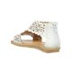 thumbnail image 4 of Sandalias Con Flores Para Niñas Casuales Tipo Piel Blanco blanco 21 Incógnita 031A2C, 4 of 6