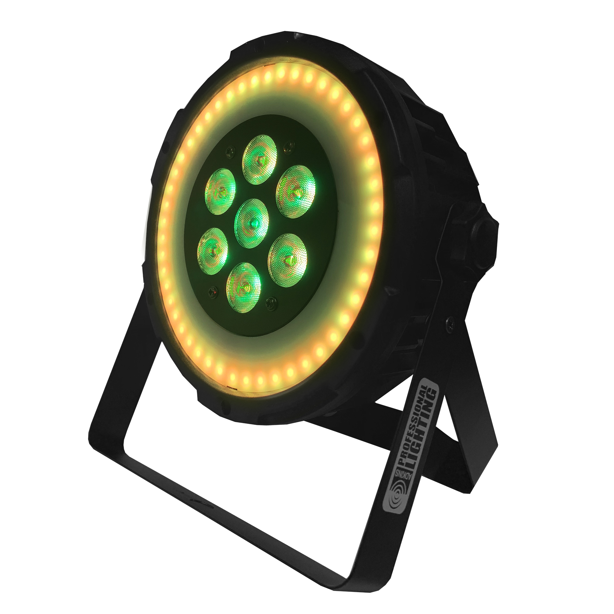 Ultra Bright LED FlatPar 7x10 Watt Hex RGBAW SlimPar Light w