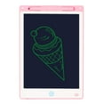 thumbnail image 1 of Tableta de escritura LCD de 10 pulgadas, tableta de dibujo, pantalla colorida, tablero de aprendizaje para niños y adultos, color rosa, 1 of 5