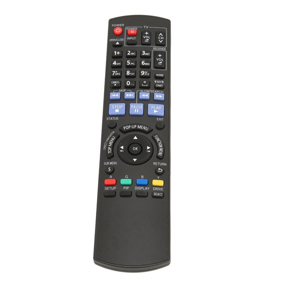 Disc Player Remote Controller, Comfortable Handle Disc Player Remote Battery Power Replacement Durable Easy To Use  For DMP BD601 For DMP BD601K For DMP BDT350