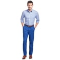 thumbnail image 2 of New  5637-2 Brooks Brothers Mens Blue Clark Fit Brushed Twill Chino Pants 36W x 30L, 2 of 2