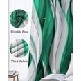 thumbnail image 6 of Green White Moire Black Out Curtains 72 Inch Long, Light Blocking Drapes with Black Liner, Modern Abstract Art Thermal Insulated Blackout Curtains for Bedroom Living Room 52"x72" 2 Panels, 6 of 8
