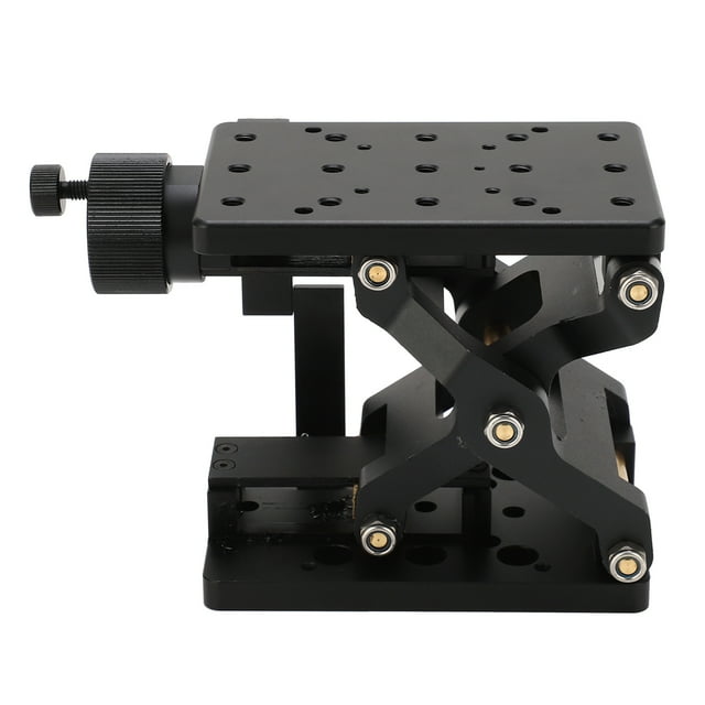 Mesa lineal de ejes Z Plataforma de ajuste fino con giro manual Mesa deslizante Carga de carrera grande SPZ120
