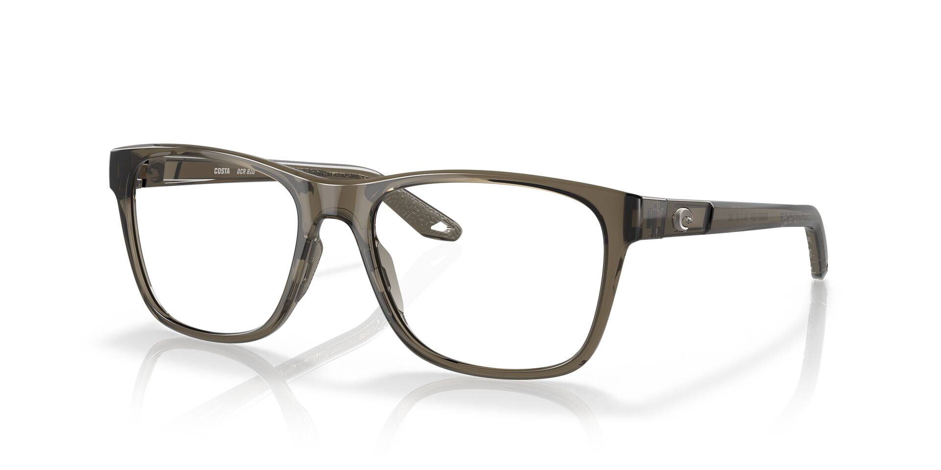 Costa Del Mar Unisex Size 54 OCR 810 Optical Eyeglasses, Taupe Crystal/Demo Lens