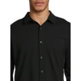 thumbnail image 4 of George Men’s Knit Button Down Shirt with Long Sleeves, Sizes S-3XL, 4 of 6