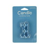 Blue Argyle Numeral 1 Birthday Candle (Pack Of 24)