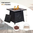 thumbnail image 5 of Afterglow Outdoor 28" Propane Fire Pit Table for Outside Patio Backyard Garden | Terra Fab Top & Steel Base, 5 of 7