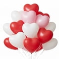 thumbnail image 2 of PMU Heart Shaped Balloons 15 Inch PartyTex Premium Red, Pink and White Latex Valentines Day, Weddings, Birthdays, Anniversaries, Engagements Pkg/25, 2 of 9