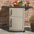 thumbnail image 5 of New Suncast Portable Outdoor Patio Prep Serving Station Table & Cabinet (2 Pack), 5 of 6