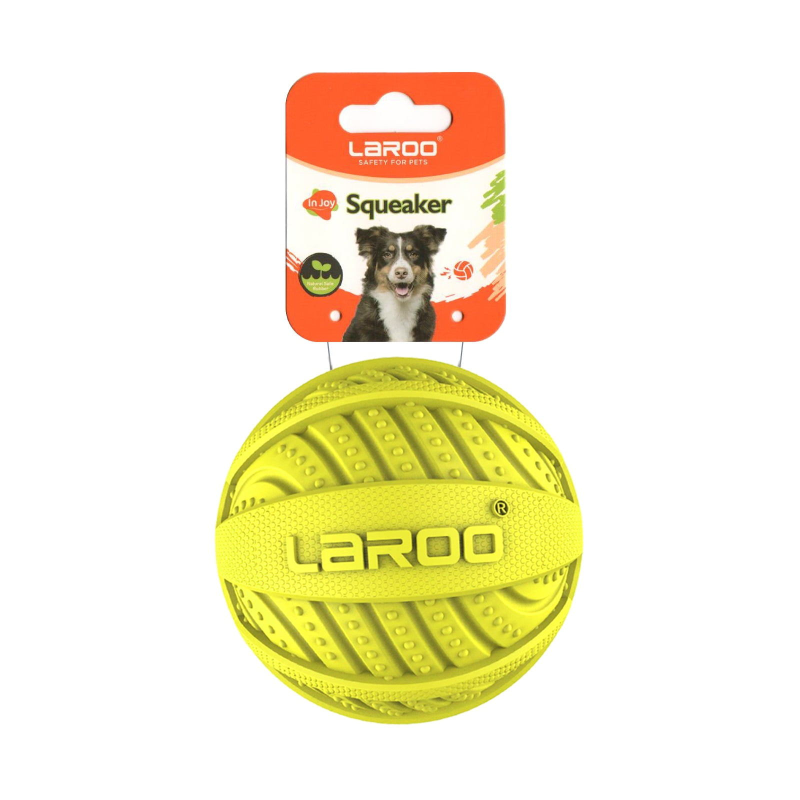 LaRoo Squeaky Dog Ball, Interactive Dog Toys for Boredom, NonToxic Bpa