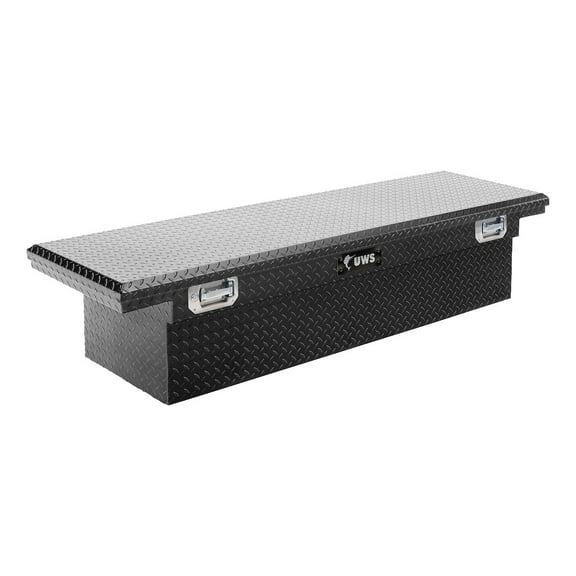 UWS/United Welding Services TBS-69-LP-PH-BLK UWSTBS-69-LP-PH-BLK UWS 69IN ALUMINUM SINGLE LID CROSSOVER TOOLBOX PULL HANDLE LOW PROFILE BLACK