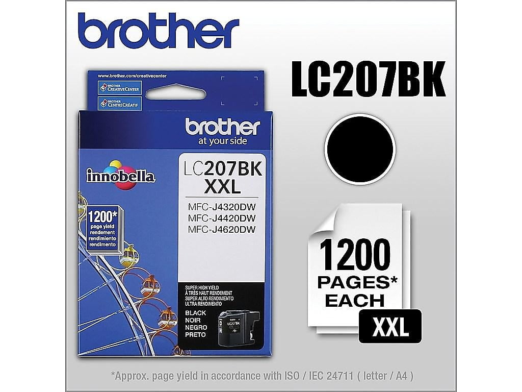 Brother Lc207bk Xxl Innobella Super High Yield Ink Black Walmart Com Walmart Com