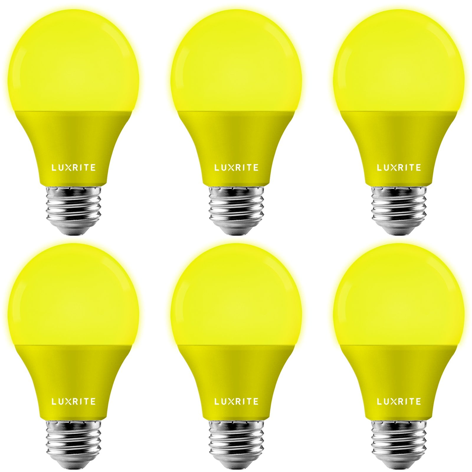 GE BUG LIGHT YELLOW 60 WATT Bulbs 2 Pack 
