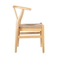 thumbnail image 3 of Cera Dining Chair Set of 2- Handwoven Rope Seat- Natural Brown Wood, 3 of 6