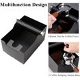 thumbnail image 4 of Knock Box with Coffee Tamping Station Base, Stainless Steel Coffee Grounds Knock Box Container Bin (Black), 4 of 5