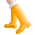 thumbnail image 2 of YUEHUA Womens Rain Boots Stylish Mid Calf Boots for Women Rainy Days Casual Outfits Outdoor Activities Waterproof Lightweight Anti-Slip Garden Boots, 2 of 8