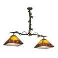 thumbnail image 2 of Meyda Tiffany 158554 Maple Leaf 2 Light 42" Wide Linear Pendant - Antique Copper /, 2 of 4