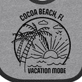 thumbnail image 4 of Inktastic Summer Vacation Mode Cocoa Beach Florida Boys or Girls Baby Bib, 4 of 4