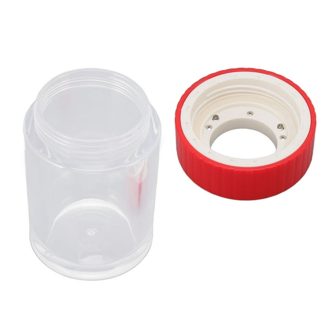 Acrylic Magnifying Jar, Magnifying Viewing Jarand Plastic Magnifying Glass Storage Jar with Brush Spoon Storage Bag