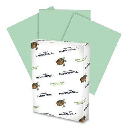 Colors Print Paper, 20 lb Bond Weight, 11 x 17, Green, 500/Ream | Bundle of 2 Reams