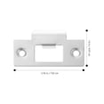 thumbnail image 4 of 4pcs Door Latches Strike Plate Stainless Steel Strike Plates for Interior Doors (T-keyhole), 4 of 6