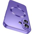 thumbnail image 1 of Para Magsafe fundas de teléfono con carga inalámbrica magnética para iPhone 16 15 14 13 12 11 Pro Max Plus funda trasera para cámara Accesorios Morado Para iPhone 12 Pro Max, 1 of 6