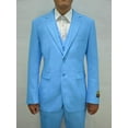 thumbnail image 1 of Men's Turquoise 3 Piece Suit Plain Front Pants Alberto Nardoni Festive, 1 of 1