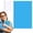 Blue, variant on A5 Softcover Paper Notebook, Sky Blue Sewn Journal 8.26×5.51in 30 Sheets/60 Pages 1 Piece for Daily Notes, Business Records & Trip Journals