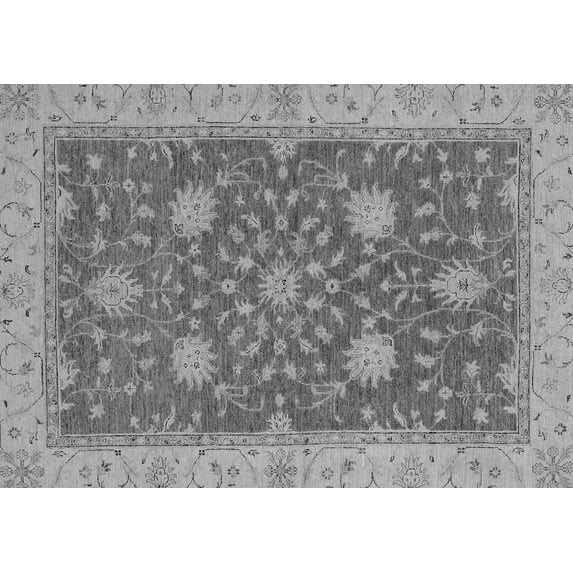Ahgly Company Indoor Rectangle Oriental Gray Traditional Area Rugs, 8' x 10'