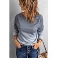 thumbnail image 2 of ABPHQTO Sudadera De Mujer De Manga Larga Con Cuello Redondo Degradado Gris, 2 of 5