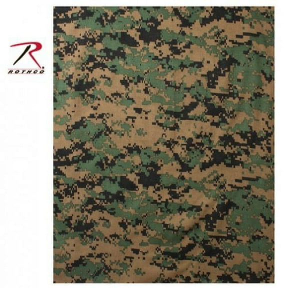 Rothco 2775 Digital Camo Bandana, Woodland Digital Camo