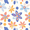 Blue Retro Flower, variant on Yayeee Foldable Storage Basket for Shelves with Handles Waterproof Cloth Bins, Pink Shimmering Pattern