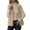 Beige, variant on Long Vest for Women Sleeveless Cable Knit Open Front Cardigan Oversized Sherpa Vest Jacket Button Hooded Sweater Coat
