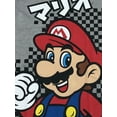 thumbnail image 2 of Womens (Juniors) Gray Check Super Mario Gamer T-Shirt Tee Shirt X-Small, 2 of 2