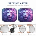 thumbnail image 6 of Vsdgher Cool Lion Head Print Car Windshield Sun Shade, Reflective Sunshade Window Sunshade Sun Visor Protector Fit for Cars,Trucks,SUVs-Large, 6 of 6
