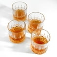 thumbnail image 5 of K&K Home Whiskey Glasses Set of 4 - 12 Oz Unique Diamond Pattern Glasses for Whiskey, Scotch, Bourbon, and Cocktails, 5 of 8