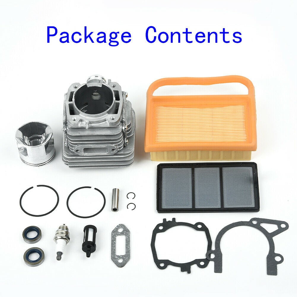 Air Fuel Filters Cylinder Piston Spark Plug Parts Set Kit For Stihl TS410 TS420 