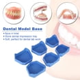 thumbnail image 2 of 6-Piece (3 Pairs) Blue Latex Dental Model Base Set - Assorted Sizes (Small, Medium, Large) for Dental Impression Tray Storage & Lab Work, Professional & Home Use, Clean, Soft, Odorless, Durable, 2 of 6