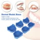 thumbnail image 2 of Juego de 6 bases para modelos dentales, kit de base para moldes de laboratorio dental, base de yeso para moldes dentales, tamaño grande, mediano y pequeño, color azul., 2 of 7