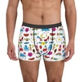 thumbnail image 1 of Balery Summer Calzoncillos bóxer para hombre, ropa interior de algodón suave y transpirable con cinturilla de nailon-Large, 1 of 5