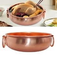 thumbnail image 6 of kowaku Copper Hot Pot Hot Pot Camping Restaurant Home Noodles Pot Thickened Party Kitchen Cookware Quick Heat Hotpot Shabu Shabu Pot 34cm, 6 of 9