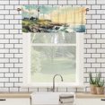 thumbnail image 3 of Lighthouse Kitchen Curtain Valances Vintage Tower Cabin Nautical Coastal Scenery Window Treatment Valance Curtains for Bathroom 54 by 18 in, 1 Panel, 3 of 6
