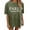 Army Green, variant on Womens Paris Letter Graphic Oversized T Shirts Crewneck Drop Shoulder Tops Trendy Fashion Tee Relaxed Pullover Streetwear