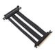 thumbnail image 1 of Cable Riser PCIe 4.0, PCI E 4.0 X16 Cable De Extensión De La Tarjeta Gráfica De GPU, PCIN 4.0 X16 Flexible Extensor De Extensión Puerto De Extensión 180, Negro, 1 of 7