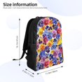 thumbnail image 4 of Easygdp The Garden Tricolor Pansy Flower Mochila Versátil y Elegante: Comodidad, Almacenaje y Durabilidad para la Universidad, Trabajo, Viajes y Uso Diario, 4 of 8