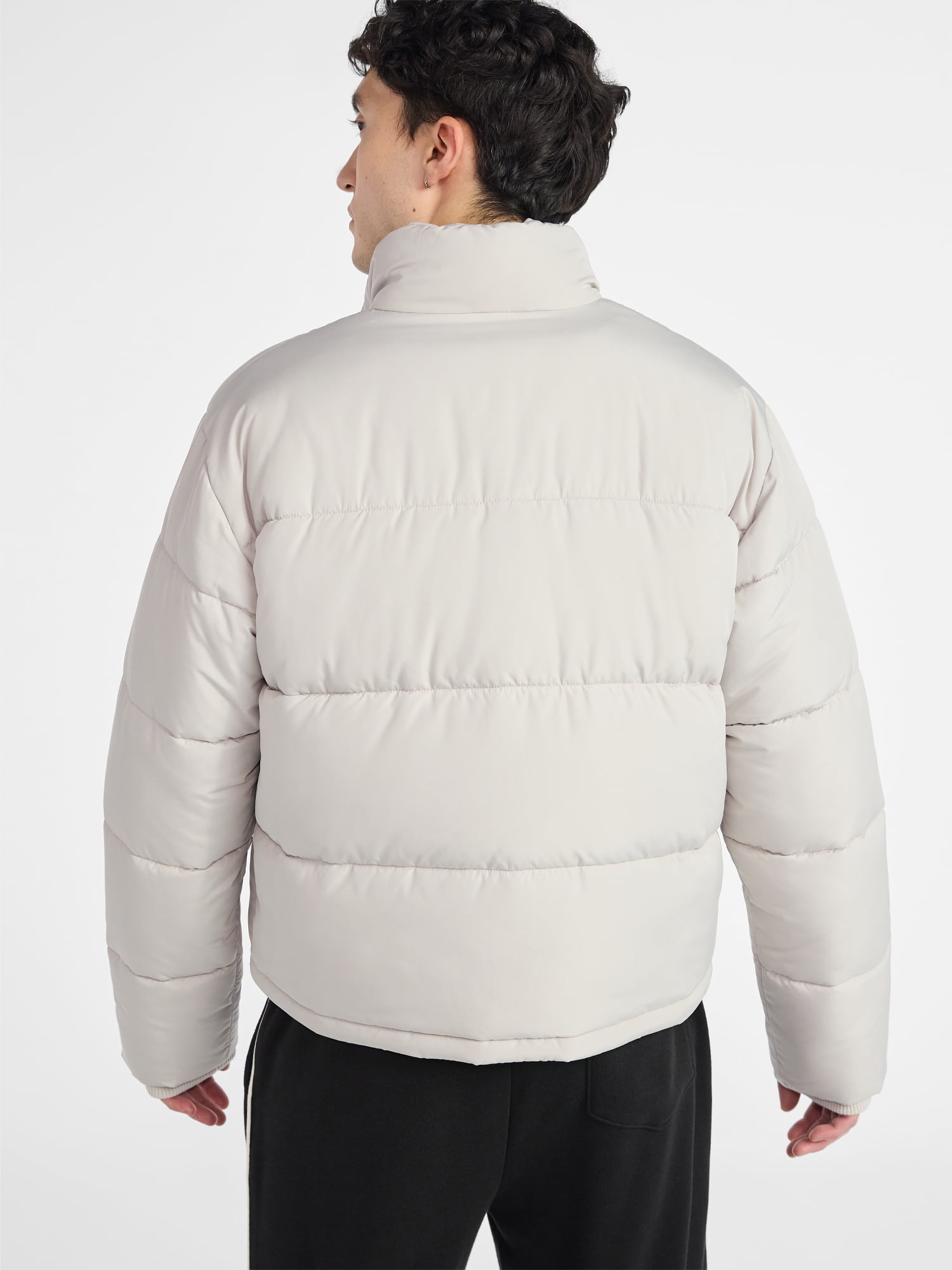 No Boundaries Men's and Big Men's Puffer Jacket, Size S-3XL