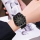 thumbnail image 1 of Reloj de cuarzo de moda para hombre, diseño calado, caja de aleación, correa de cuero, reloj de pulsera informal de negocios, reloj de aleación., 1 of 6